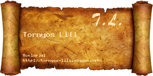 Tornyos Lili névjegykártya